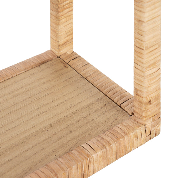 Kate & Laurel Rahmati Rattan Wall Shelf