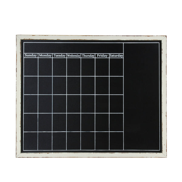 kate & laurel Randi Wood Framed Monthly Chalkboard