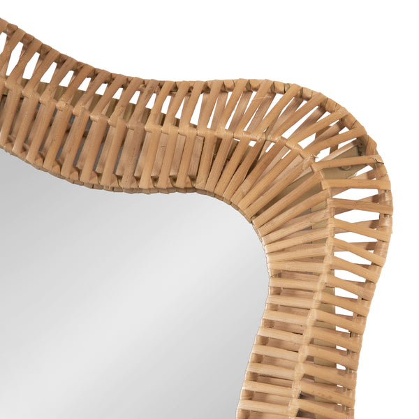 Kate & Laurel Rashana Rattan Wall Mirror