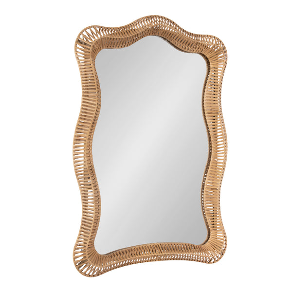 kate & laurel Rashana Rattan Wall Mirror