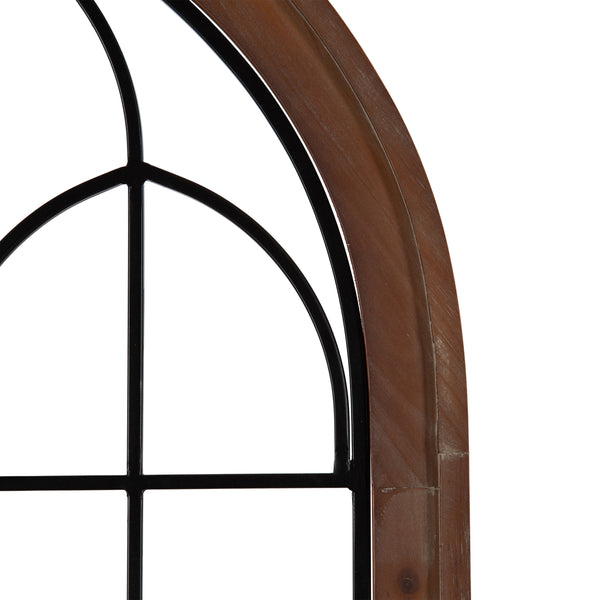 Kate & Laurel Rennell Window Pane Arch Wall Decor