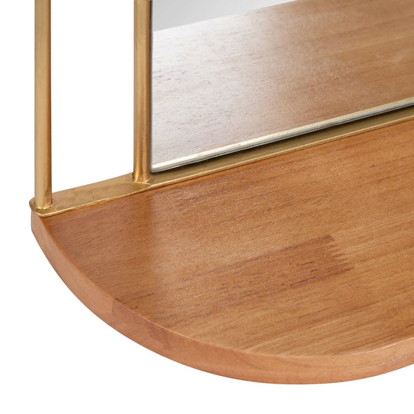Kate & Laurel Reverie Framed Wall Mirror With Shelf