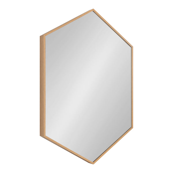 Kate & Laurel Rhodes Framed Hexagon Wall Mirror