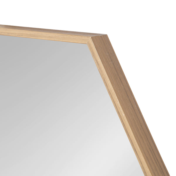 Kate & Laurel Rhodes Framed Hexagon Wall Mirror