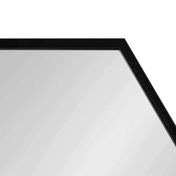 Kate & Laurel Rhodes Framed Hexagon Wall Mirror Set