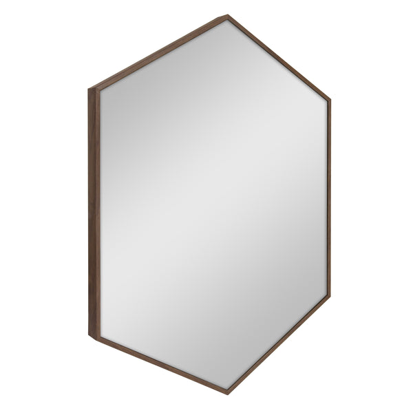 kate & laurel Rhodes Framed Hexagon Wall Mirror