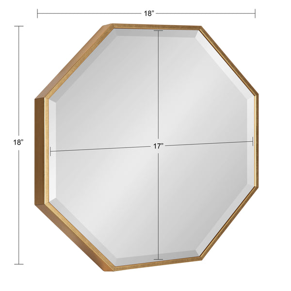 Kate & Laurel Rhodes Framed Octagon Wall Mirror