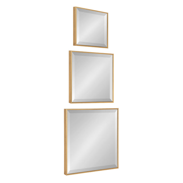 kate & laurel Rhodes Modern Square Mirror Set
