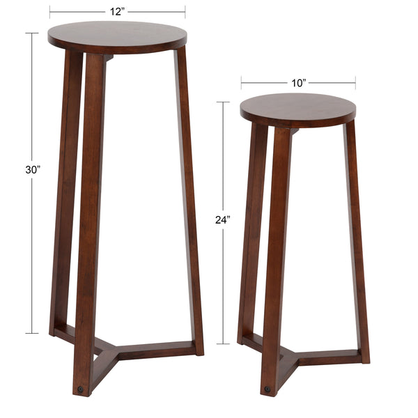 Kate & Laurel Rioux Round Wood Nesting Tables