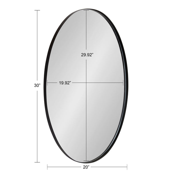 Kate & Laurel Rollo Oval Framed Wall Mirror