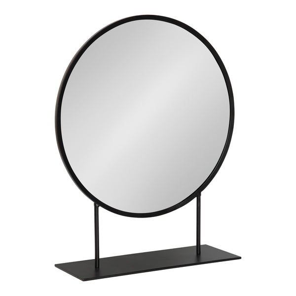 Kate & Laurel Rouen Round Metal Table Mirror
