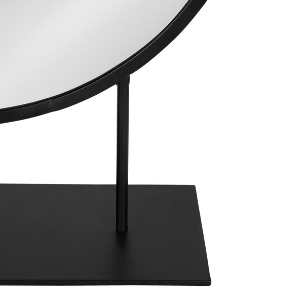 Kate & Laurel Rouen Round Metal Table Mirror
