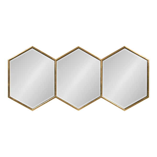 Kate & Laurel Royce Horizontal Hexagon Mirror