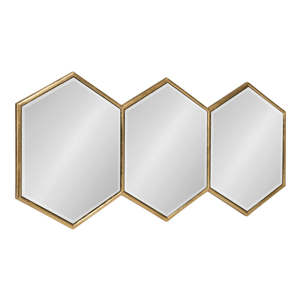 Kate & Laurel Royce Horizontal Hexagon Mirror