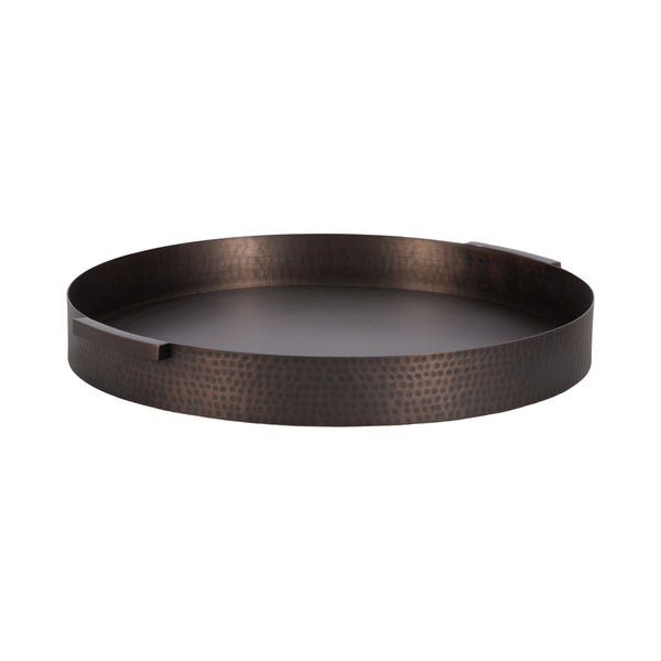 Kate & Laurel Samana Round Metal Tray