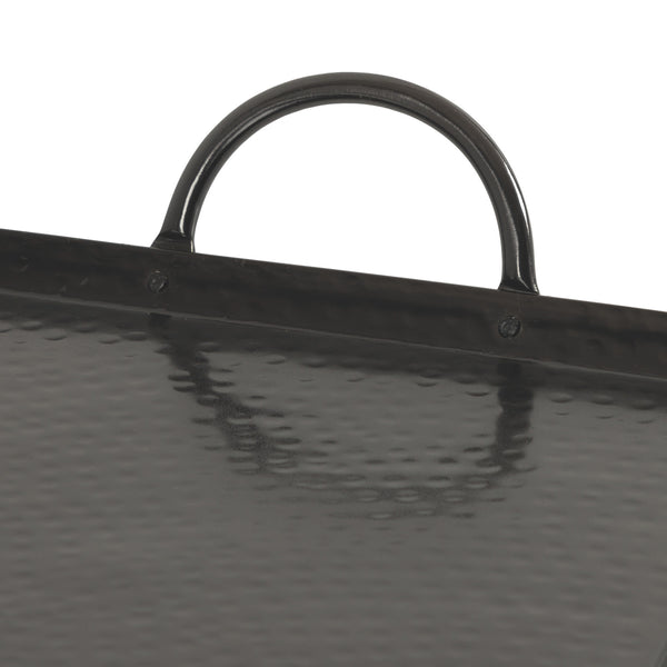 Kate & Laurel Sanzo Hammered Rectangle Metal Tray