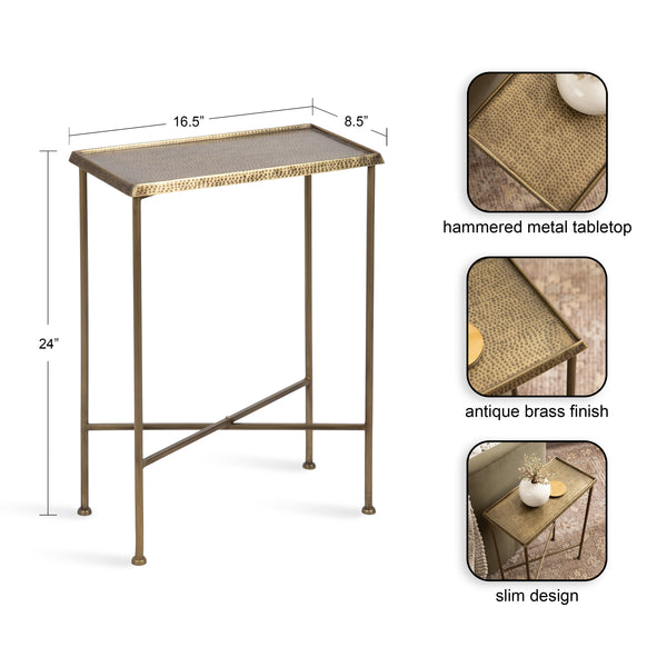 Kate & Laurel Sanzo Slim Side Table