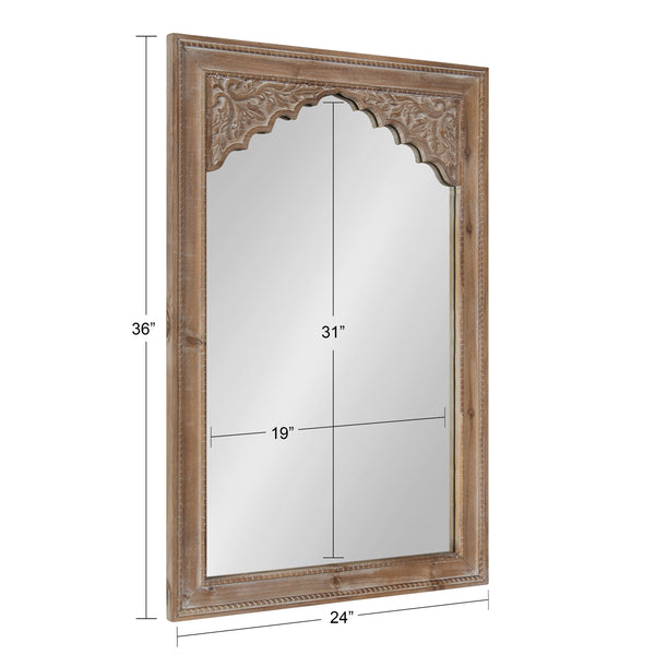 Kate & Laurel Shivani Wood Framed Mirror