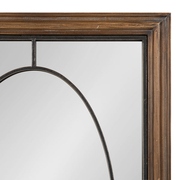 Kate & Laurel Silverthorne Wood Framed Wall Mirror