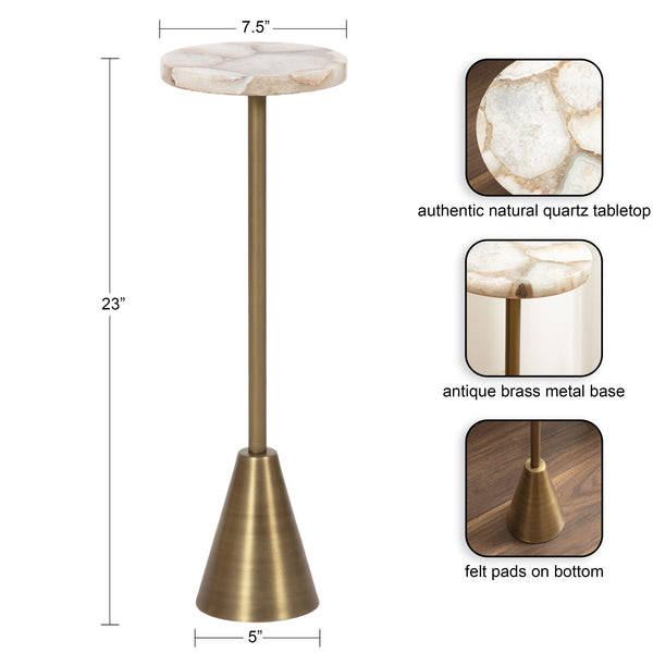 Kate & Laurel Sitara Glam Drink Table