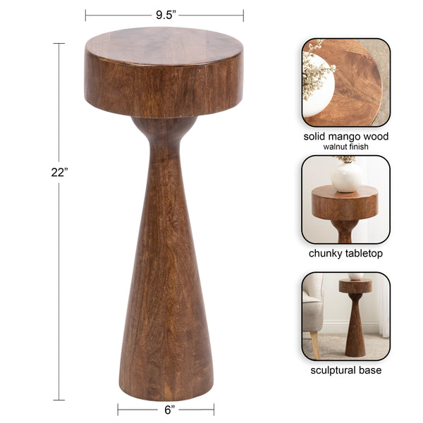 Kate & Laurel Solbrett Wood Drink Table