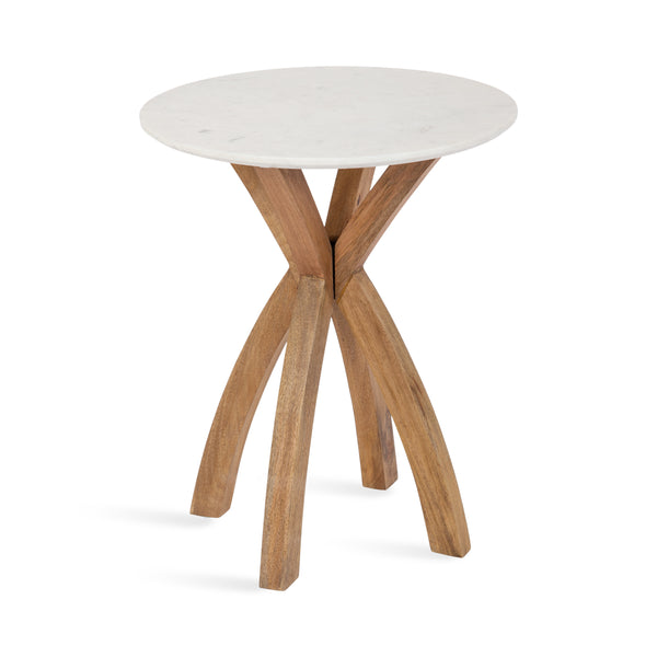 kate & laurel Soleyn Round Wood Side Table