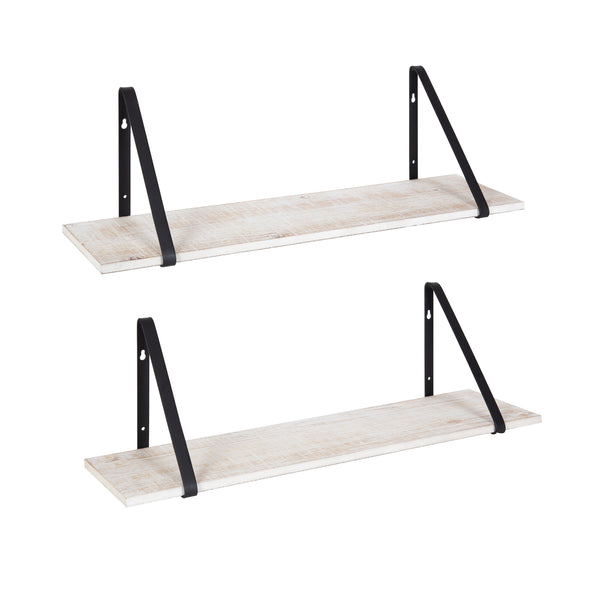 Kate & Laurel Soloman Wooden Shelves With Brackets