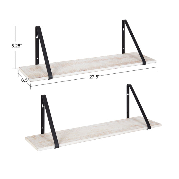 Kate & Laurel Soloman Wooden Shelves With Brackets