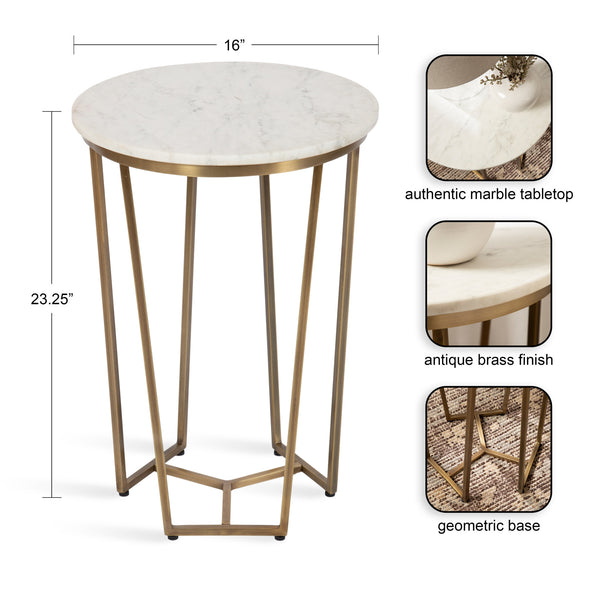 Kate & Laurel Solvay Round Side Table