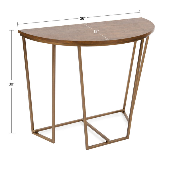 Kate & Laurel Solvay Wood And Metal Console Table
