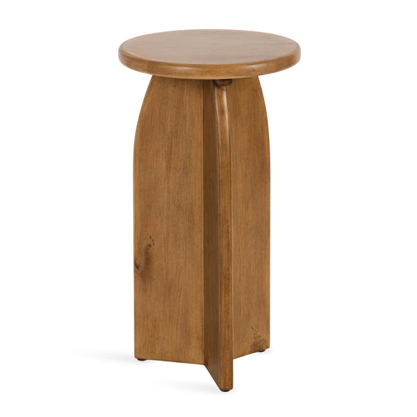 Kate & Laurel Sora Round Wood Drink Table