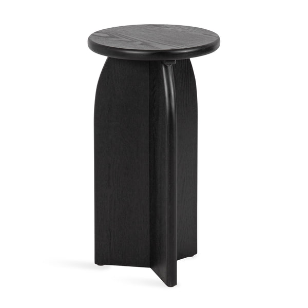 kate & laurel Sora Round Wood Drink Table