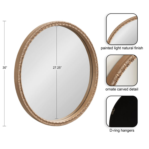 Kate & Laurel Stallworth Decorative Round Mirror