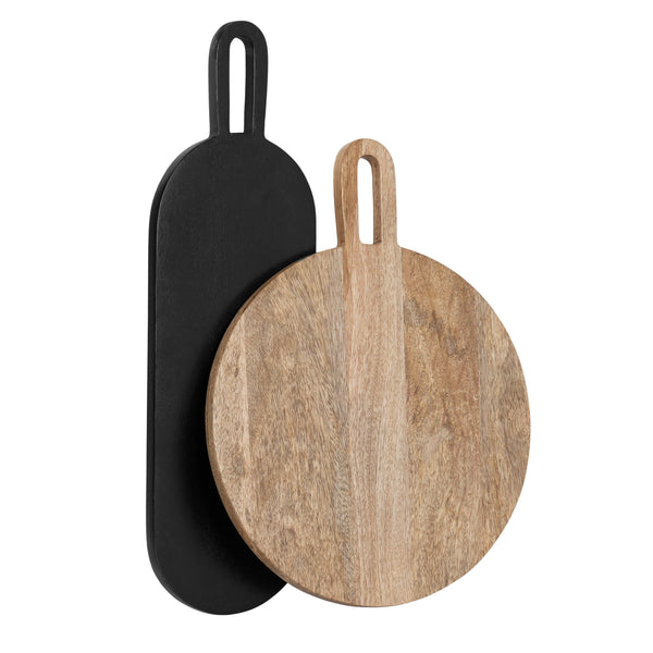 Kate & Laurel Staven 2 Piece Wood Serving Board Set