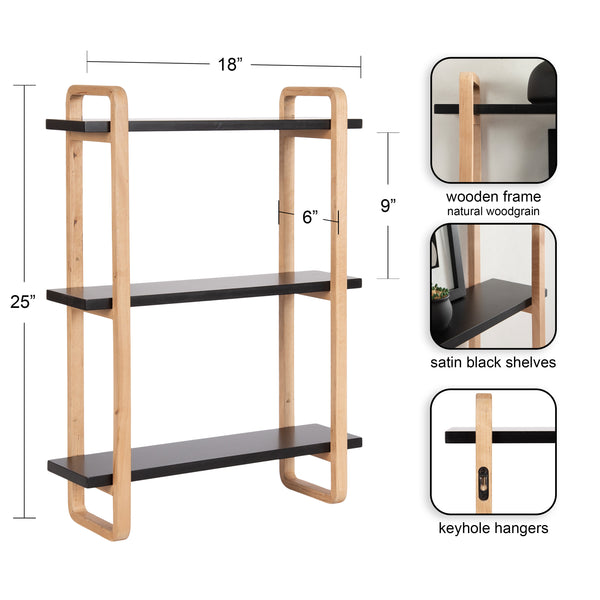Kate & Laurel Summit Wood Shelf