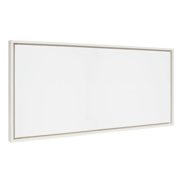 Kate & Laurel Sylvie Blank Framed Canvas 18x40