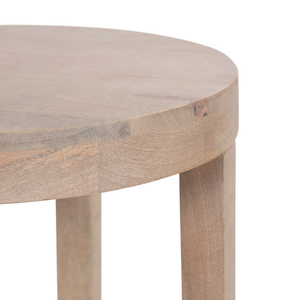 Kate & Laurel Talcott Round Wood Side Table