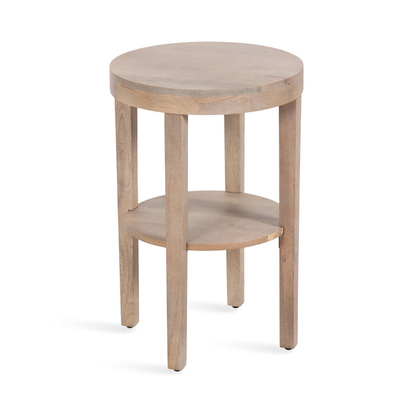kate & laurel Talcott Round Wood Side Table