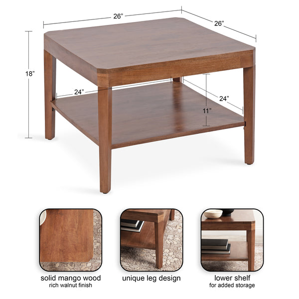 Kate & Laurel Talcott Square Coffee Table