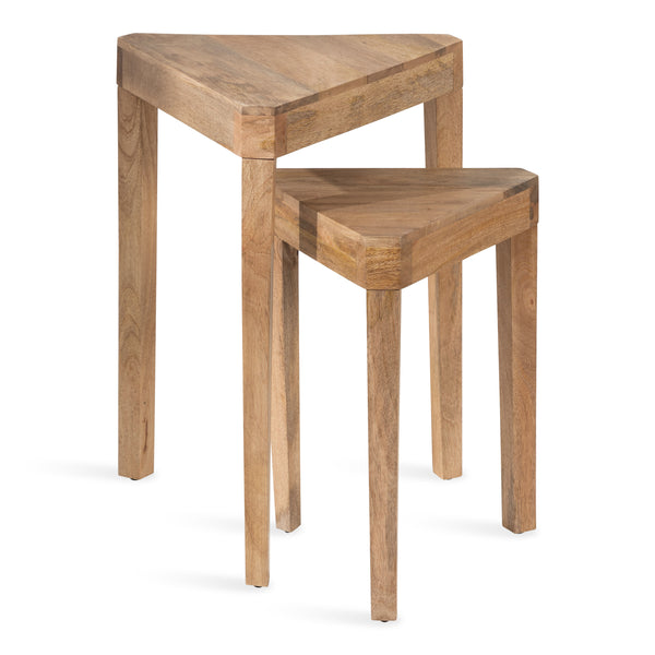 Kate & Laurel Talcott Wood Nesting Table Set