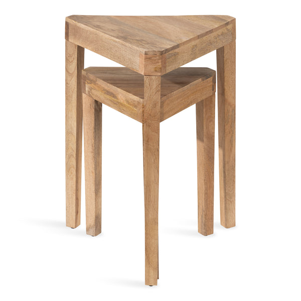 Kate & Laurel Talcott Wood Nesting Table Set
