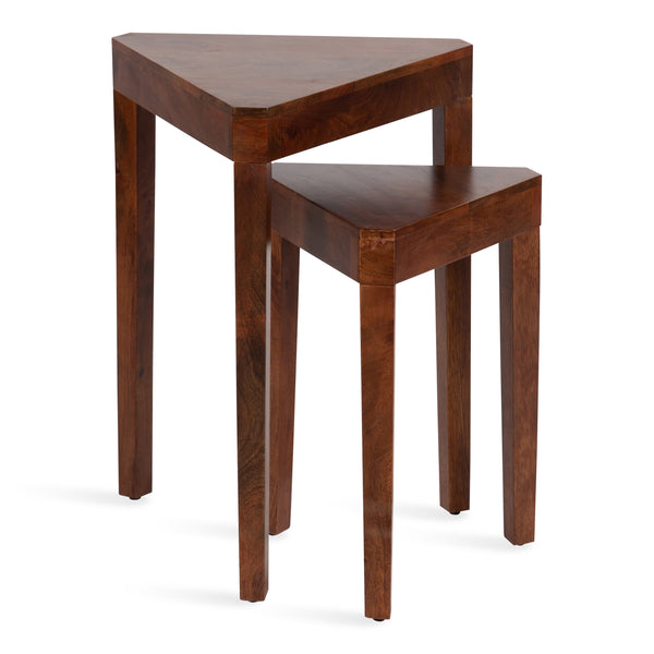 kate & laurel Talcott Wood Nesting Table Set