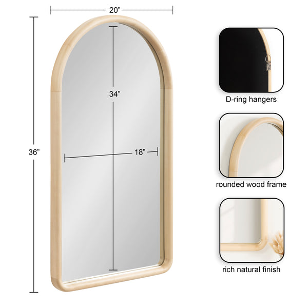 Kate & Laurel Talma Arched Wall Mirror