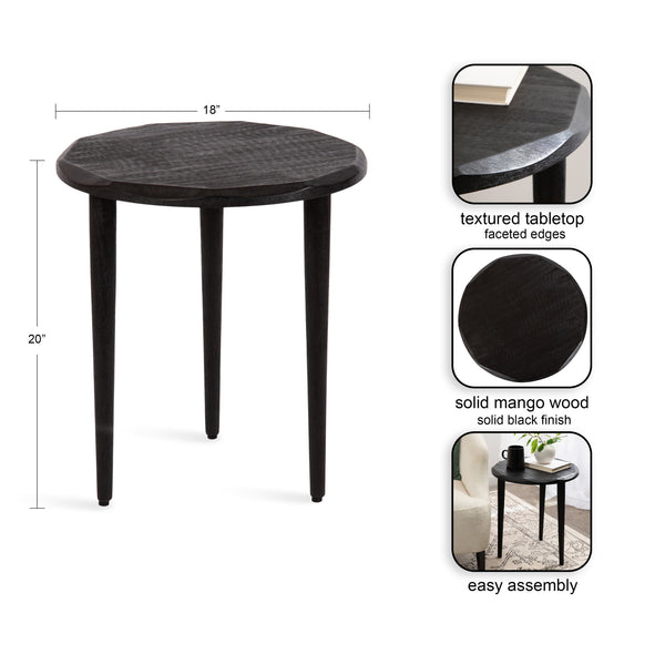 Kate & Laurel Tavares Round Side Table