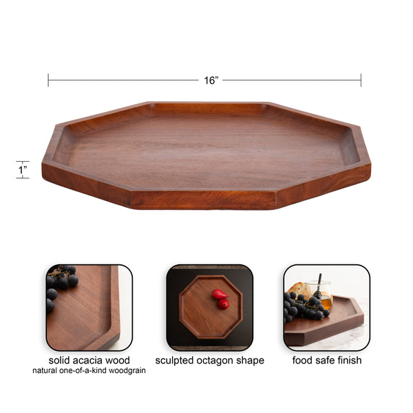 Kate & Laurel Thorpe Octagon Serving Tray