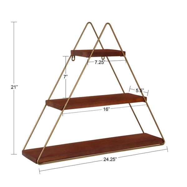 Kate & Laurel Tilde Multi-Purpose Wall Shelves