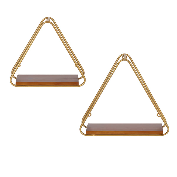 Kate & Laurel Tilde Triangle Accent Shelf Set