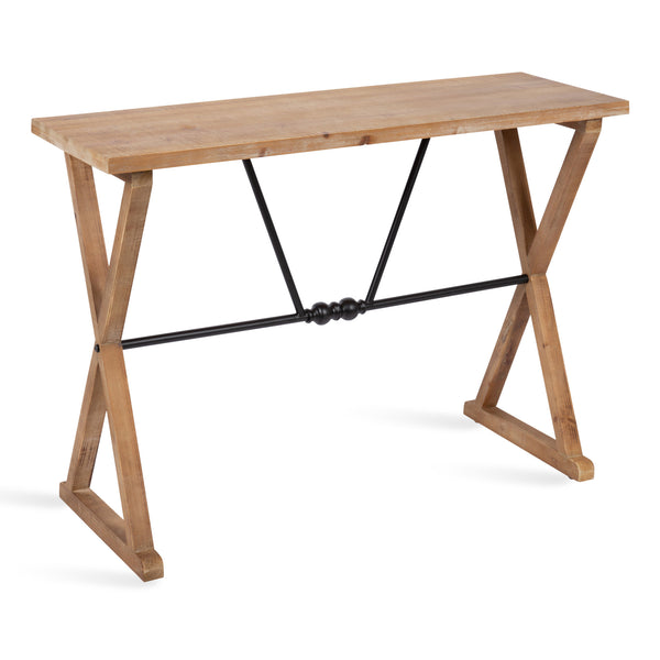 kate & laurel Travere Wood and Metal Console Table