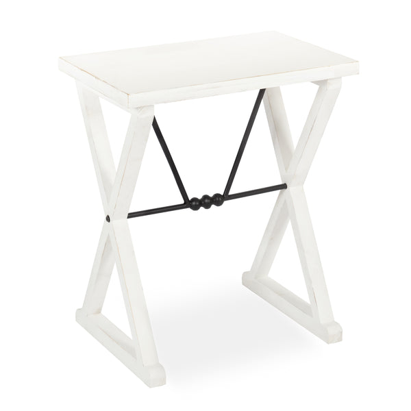 kate & laurel Travere Wood and Metal Side Table