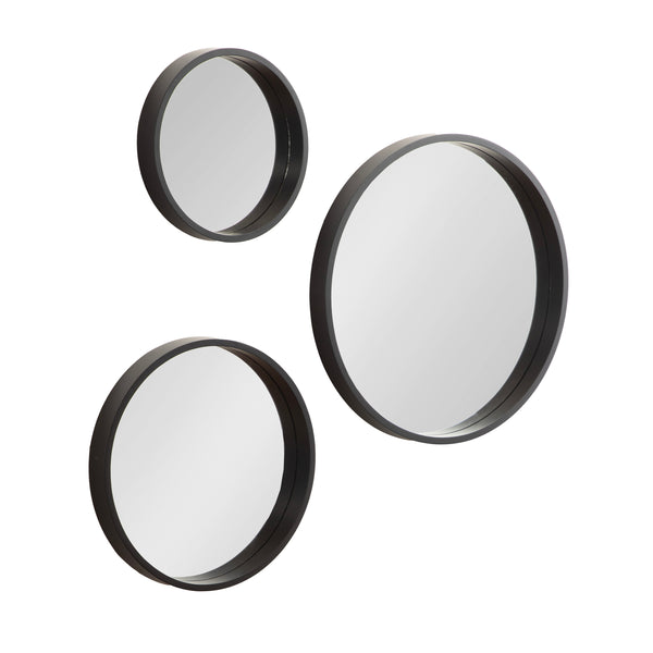 Kate & Laurel Travis Round Wall Mirror Set